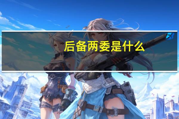 后备两委是什么