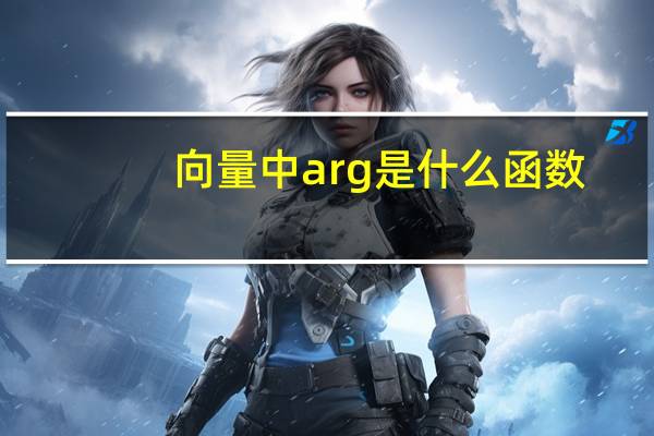 向量中arg是什么函数