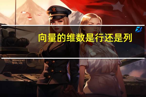 向量的维数是行还是列