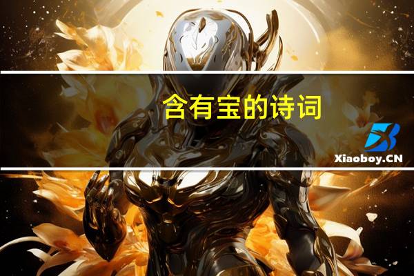 含有宝的诗词