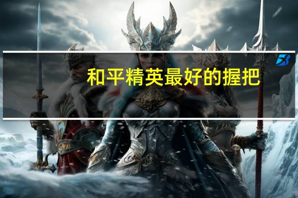 和平精英最好的握把