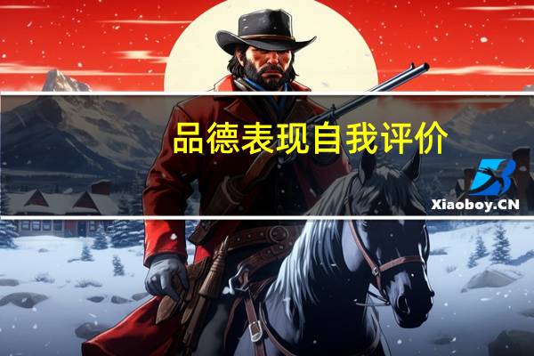 品德表现自我评价