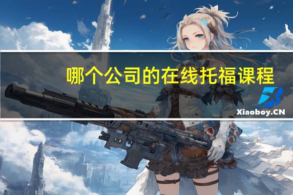 哪个公司的在线托福课程