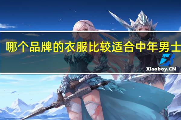 哪个品牌的衣服比较适合中年男士穿着