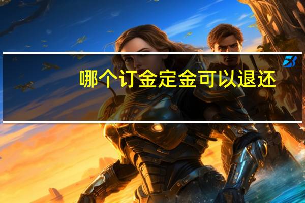 哪个订金定金可以退还