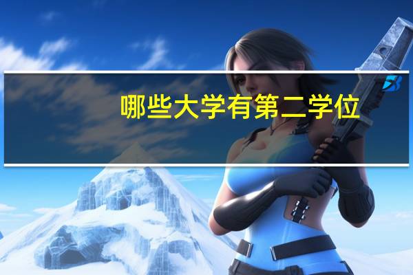 哪些大学有第二学位