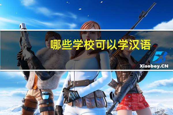 哪些学校可以学汉语