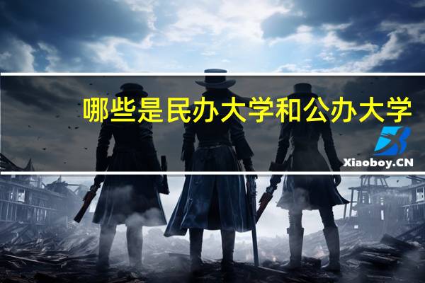 哪些是民办大学和公办大学