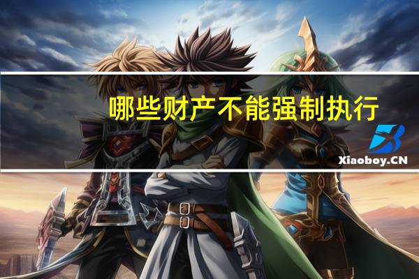 哪些财产不能强制执行