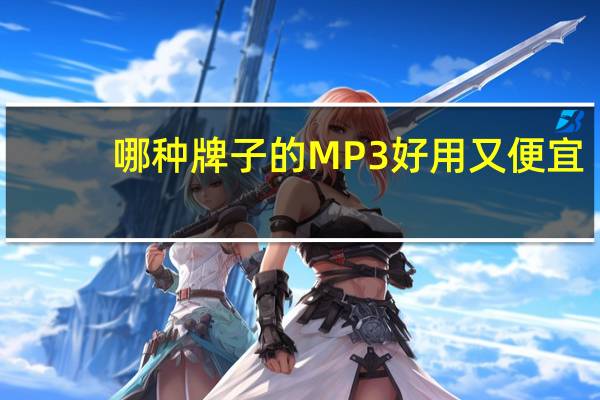 哪种牌子的MP3好用又便宜