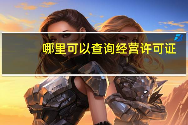 哪里可以查询经营许可证
