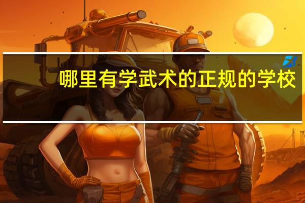 哪里有学武术的正规的学校