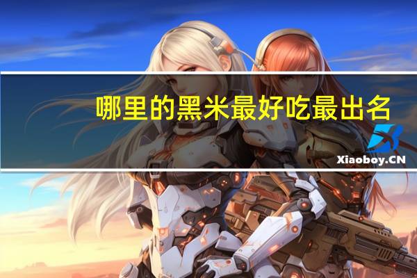 哪里的黑米最好吃最出名