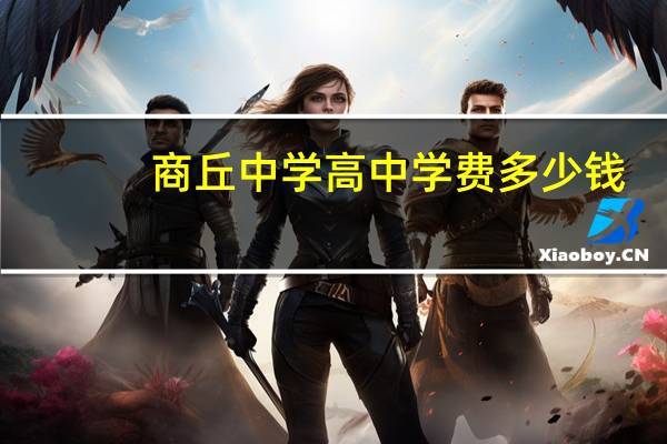 商丘中学高中学费多少钱