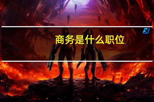 商务是什么职位