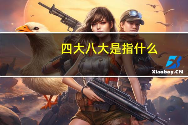 四大八大是指什么