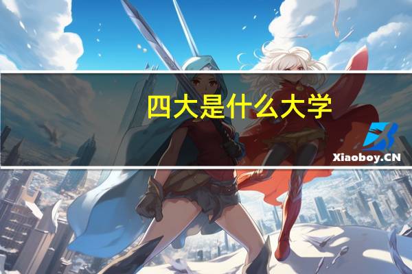 四大是什么大学