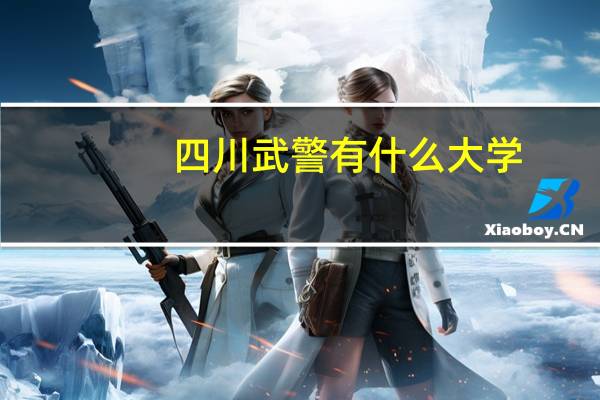 四川武警有什么大学