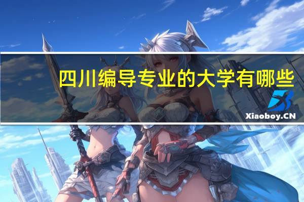 四川编导专业的大学有哪些