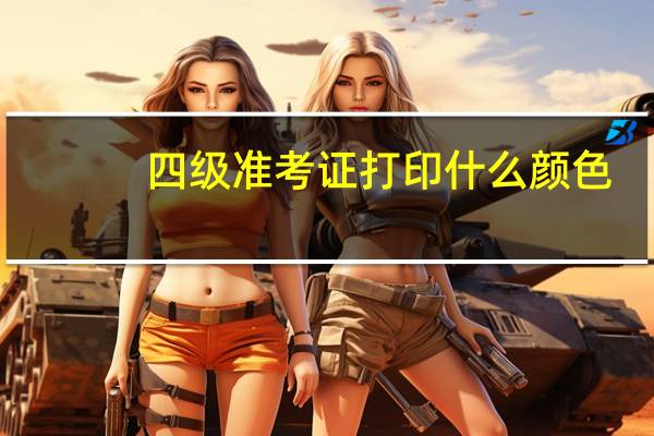 四级准考证打印什么颜色