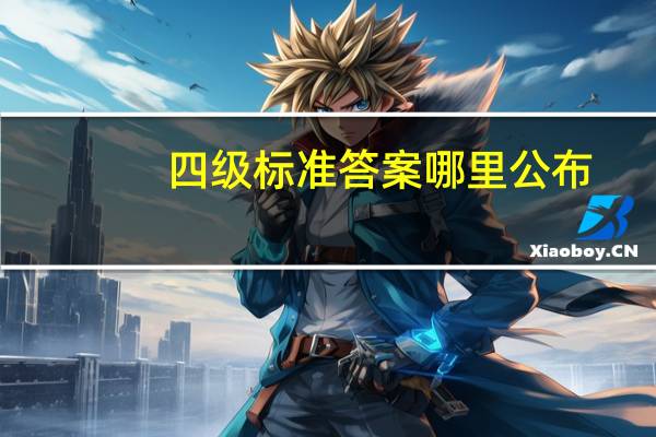 四级标准答案哪里公布