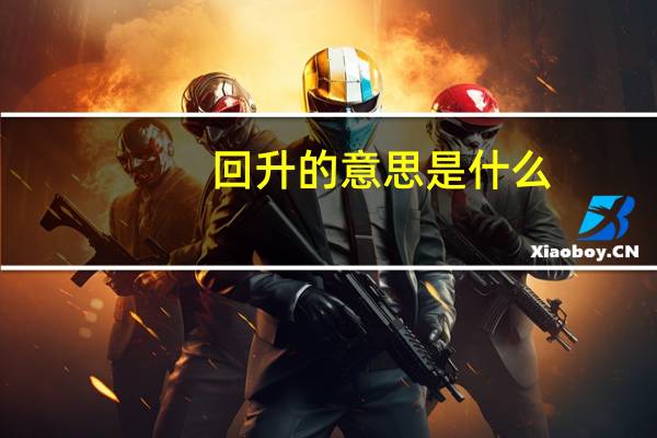 回升的意思是什么