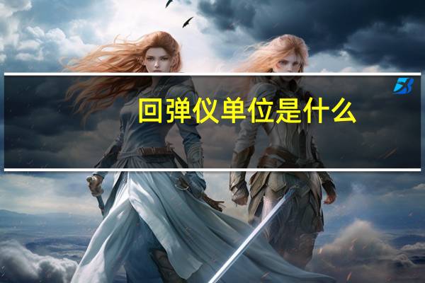 回弹仪单位是什么