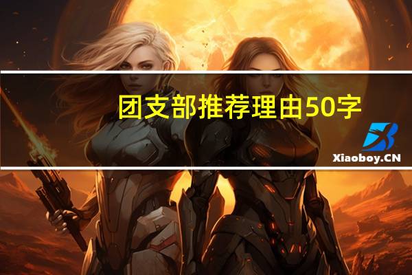 团支部推荐理由50字