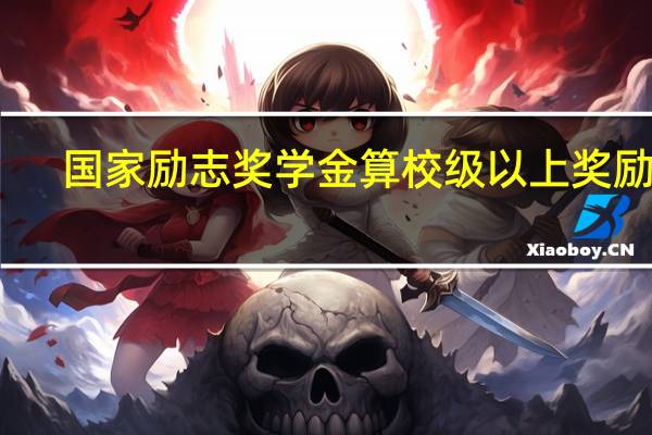 国家励志奖学金算校级以上奖励吗