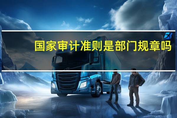 国家审计准则是部门规章吗