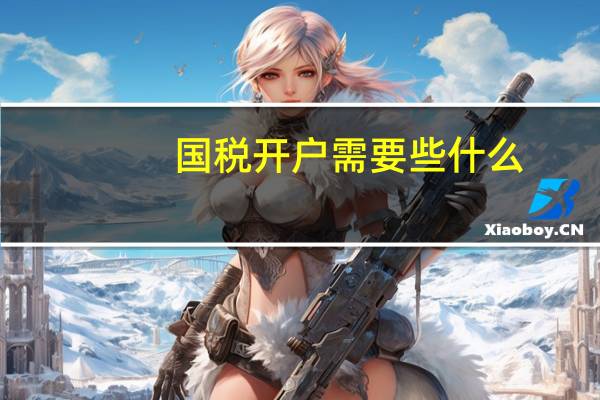 国税开户需要些什么