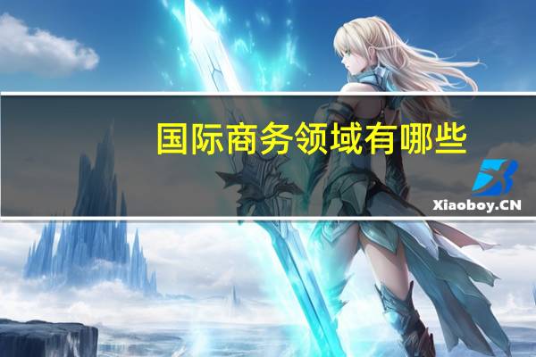 国际商务领域有哪些