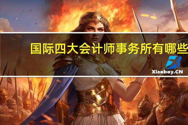 国际四大会计师事务所有哪些