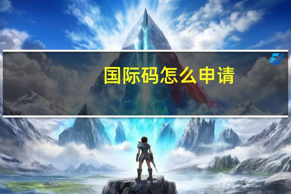 国际码怎么申请