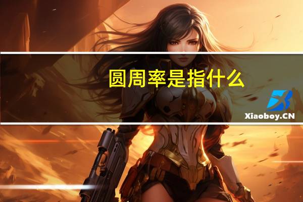 圆周率是指什么