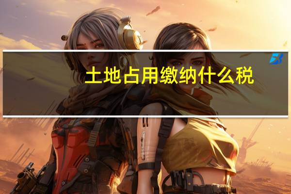 土地占用缴纳什么税