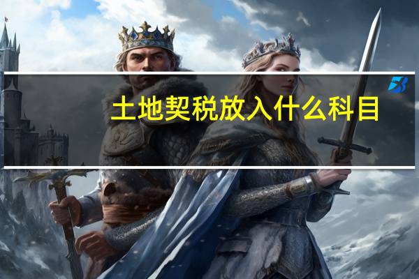 土地契税放入什么科目