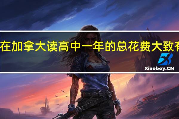 在加拿大读高中一年的总花费大致有多少