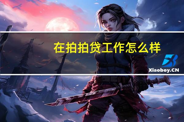在拍拍贷工作怎么样
