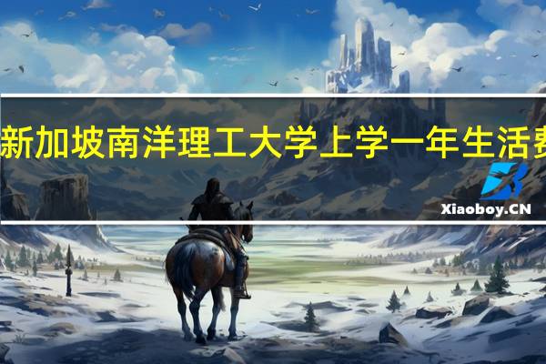 在新加坡南洋理工大学上学一年生活费要多少