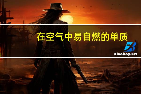 在空气中易自燃的单质