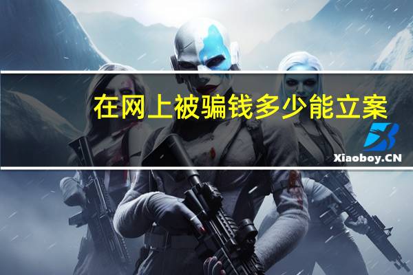 在网上被骗钱多少能立案