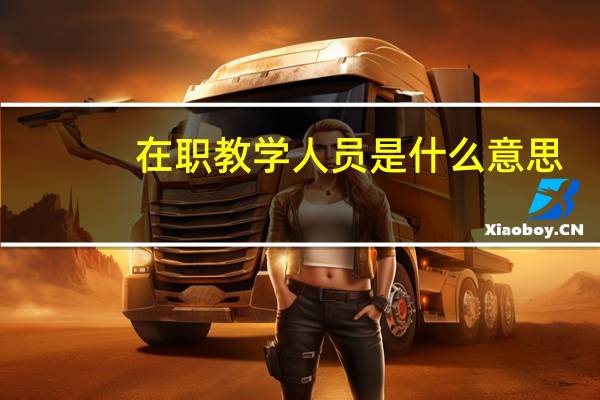 在职教学人员是什么意思