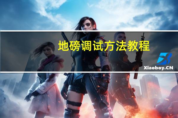 地磅调试方法教程