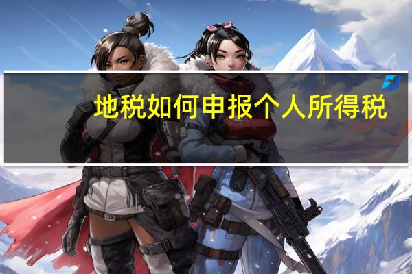 地税如何申报个人所得税
