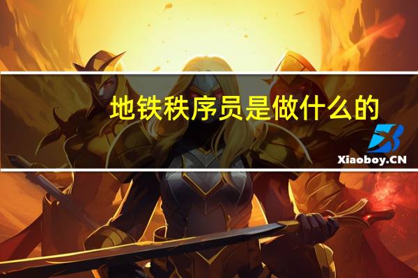 地铁秩序员是做什么的