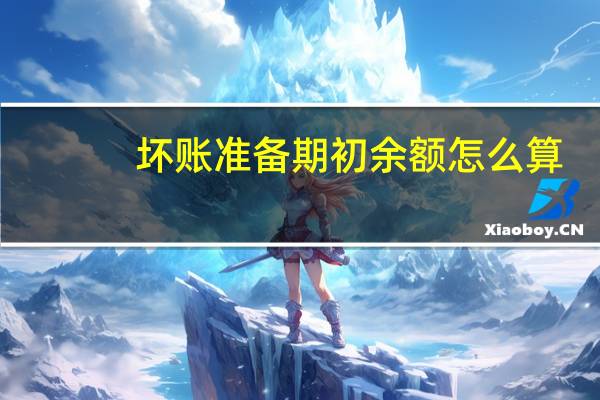 坏账准备期初余额怎么算