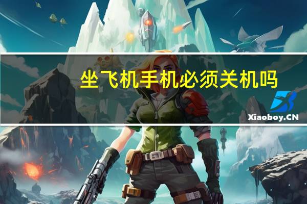 坐飞机手机必须关机吗