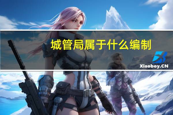 城管局属于什么编制?