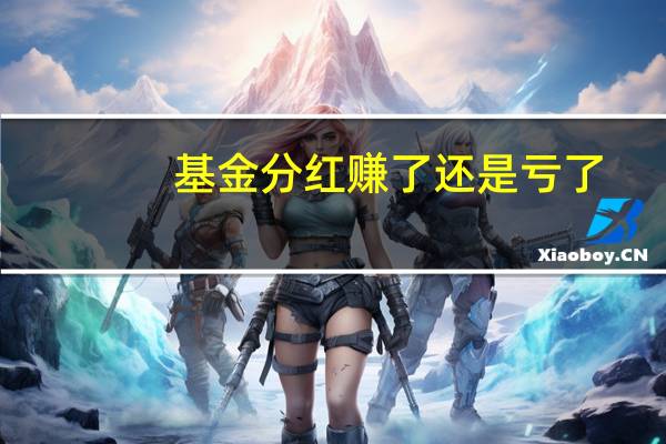 基金分红赚了还是亏了